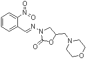 5-(4-Morpholinylmethyl)-3-[[(2-nitrophenyl)methylene]amino]-2-oxazolidinone molecular structure (CAS 183193-59-1)