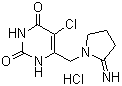 5-Chloro-6-[(2-imino-1-pyrrolidinyl)methyl]-2,4(1H,3H)-pyrimidinedione monohydrochloride molecular structure (CAS 183204-72-0)