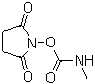 N-琥珀酰亚胺基-N-甲基氨基甲酸酯分子结构 (CAS 18342-66-0)