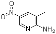 2-氨基-3-甲基-5-硝基吡啶分子结构 (CAS 18344-51-9)