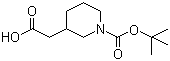 N-Boc-3-piperidineacetic acid molecular structure (CAS 183483-09-2)