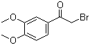 结构式 CAS# 1835-02-5, 2-溴-1-(3,4-二甲氧基苯基)乙酮