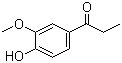 结构式 CAS# 1835-14-9, 3-甲氧基-4-羟基苯丙酮