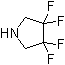 3,3,4,4-四氟吡咯烷分子结构 (CAS 1841-00-5)