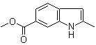 2-Methyl-1H-indole-6-carboxylic acid methyl ester molecular structure (CAS 184150-96-7)