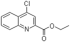 4-氯喹啉-2-甲酸乙酯分子结构 (CAS 18436-69-6)