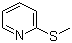 structure of CAS# 18438-38-5, 2-Methylthiopyridine;2-(Methylthio)pyridine; Methyl 2-pyridyl sulfide