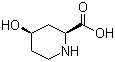 (2S,4R)-4-羟基哌啶-2-羧酸分子结构 (CAS 1844-40-2)