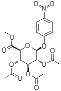 Methyl p-nitrophenyl 2,3,4-tri-O-acetyl-beta-D-glucouronate molecular structure (CAS 18472-49-6)