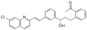 1-[2-[(3S)-3-[3-[(1E)-2-(7-Chloro-2-quinolinyl)ethenyl]phenyl]-3-hydroxypropyl]phenyl]acetate molecular structure (CAS 184764-13-4)
