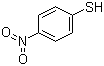 结构式 CAS# 1849-36-1, 4-硝基苯硫酚; 对硝基苯硫酚