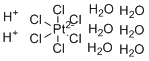 Chloroplatinic acid hexahydrate molecular structure (CAS 18497-13-7)
