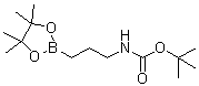 N-[3-(4,4,5,5-Tetramethyl-1,3,2-dioxaborolan-2-yl)propyl]carbamic acid 1,1-dimethylethyl ester molecular structure (CAS 1850305-80-4)