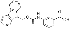 结构式 CAS# 185116-42-1, 3-[芴甲氧羰基氨基]苯甲酸