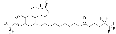 [(7alpha,17beta)-17-Hydroxy-7-[9-[(4,4,5,5,5-pentafluoropentyl)sulfinyl]nonyl]estra-1,3,5(10)-trien-3-yl]boronic acid molecular structure (CAS 1853279-29-4)