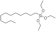 十二烷基三乙氧基硅烷分子结构 (CAS 18536-91-9)