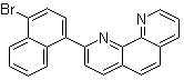 结构式 CAS# 1853997-27-9, 2-(4-溴-1-萘基)-1,10-菲咯啉