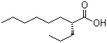 结构式 CAS# 185517-21-9, (R)-(-)-2-丙基辛酸
