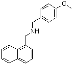 N-[(4-甲氧基苯基)甲基]-1-萘甲胺分子结构 (CAS 185669-79-8)