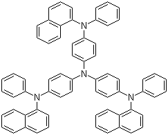 4,4',4"-Tris(N-(naphthalen-1-yl)-N-phenyl-amino)triphenylamine molecular structure (CAS 185690-39-5)