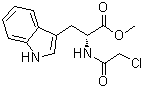 N-(Chloroacetyl)-D-tryptophan methyl ester molecular structure (CAS 185750-07-6)