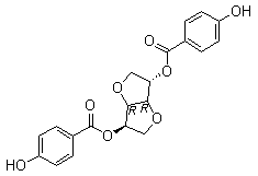 Bis(4-hydroxybenzoyl)-1,4:3,6-dianhydrosorbitol molecular structure (CAS 185756-31-4)