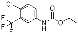 N-[4-氯-3-(三氟甲基)苯基]氨基甲酸乙酯分子结构 (CAS 18585-06-3)