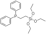 2-(Diphenylphosphino)ethyltriethoxysilane molecular structure (CAS 18586-39-5)