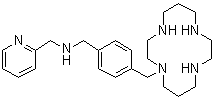N-[[4-(1,4,8,11-Tetraazacyclotetradec-1-ylmethyl)phenyl]methyl]-2-pyridinemethanamine molecular structure (CAS 185991-24-6)