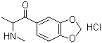 2-Methylamino-1-(3,4-methylenedioxyphenyl)propan-1-one hydrochloride molecular structure (CAS 186028-80-8)