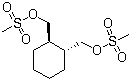 structure of CAS# 186204-35-3, (R,R)-1,2-Bis(methanesulfonyloxymethyl)cyclohexane;(1R-trans)-1,2-Cyclohexanedimethanol dimethanesulfonate,; (1R,2R)-1,2-Bis(methanesulfonyloxymethyl)cyclohexane
