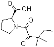 (2S)-1-(1,2-Dioxo-3,3-dimethylpentyl)-2-pyrrolidinecarboxylic acid molecular structure (CAS 186268-78-0)