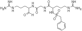 N-Benzylsulfonyl-D-arginylglycyl-L-argininal molecular structure (CAS 186369-21-1)
