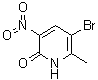 5-Bromo-6-methyl-3-nitro-2(1H)-pyridinone molecular structure (CAS 186413-74-1)