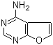 structure of CAS# 186454-70-6, 4-Aminofuro[2,3-d]pyrimidine;Furo[2,3-d]pyrimidin-4-amine