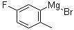 5-Fluoro-2-methylphenylmagnesium bromide molecular structure (CAS 186496-59-3)