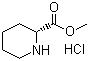 (R)-Piperidine-2-carboxylic acid methyl ester hydrochloride molecular structure (CAS 18650-38-9)