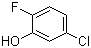 5-氯-2-氟苯酚分子结构 (CAS 186589-76-4)