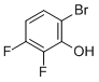 6-溴-2,3-二氟苯酚分子结构 (CAS 186590-23-8)