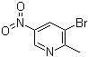 3-Bromo-2-methyl-5-nitropyridine molecular structure (CAS 186593-42-0)