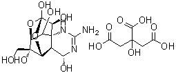 Tetrodotoxin citrate molecular structure (CAS 18660-81-6)