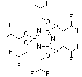 2,2,4,4,6,6-Hexakis(2,2-difluoroethoxy)-2,2,4,4,6,6-hexahydro-1,3,5,2,4,6-triazatriphosphorine molecular structure (CAS 186817-57-2)