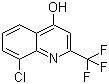 8-氯-4-羟基-2-(三氟甲基)喹啉分子结构 (CAS 18706-22-4)