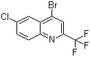 结构式 CAS# 18706-32-6, 4-溴-6-氯-2-(三氟甲基)喹啉