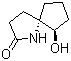 6-Hydroxy-1-aza-(5R,6S)-rel-spiro[4.4]nonan-2-one molecular structure (CAS 187106-20-3)