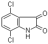 4,7-Dichloro-1H-indole-2,3-dione molecular structure (CAS 18711-13-2)