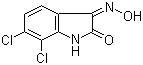 结构式 CAS# 18711-16-5, 6,7-二氯-1H-吲哚-2,3-二酮-3-肟