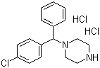 1-[(4-Chlorophenyl)benzyl]piperazine dihydrochloride molecular structure (CAS 18719-22-7)
