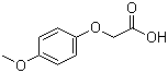 结构式 CAS# 1877-75-4, 对甲氧基苯氧乙酸; 4-甲氧基苯氧乙酸