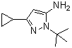 5-Amino-3-cyclopropyl-1-(tert-butyl)pyrazole molecular structure (CAS 187795-43-3)